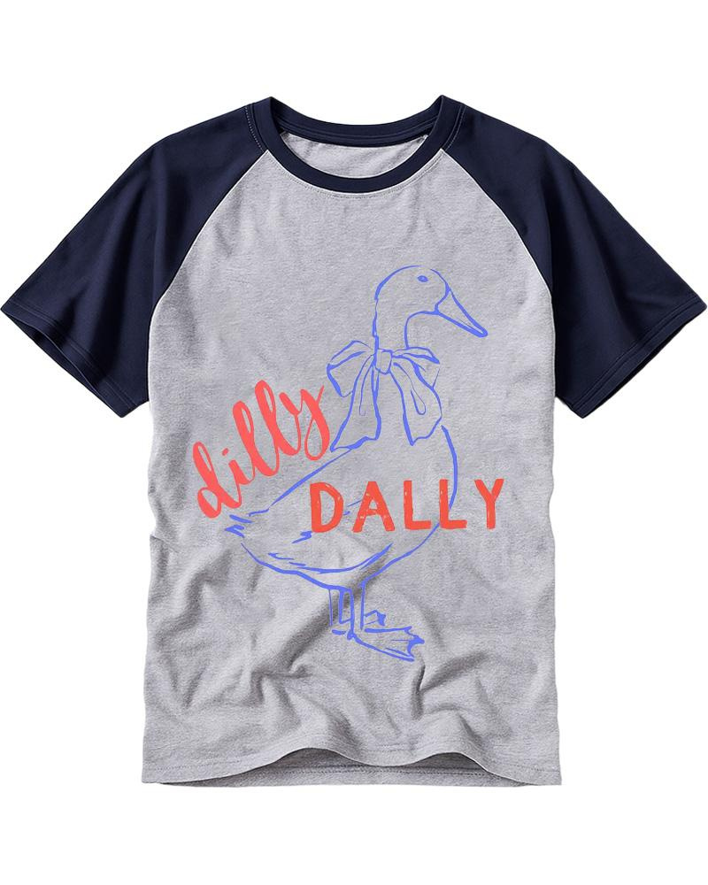 Dilly Dally 1980s Raglan Baseball T-Shirt image 4
