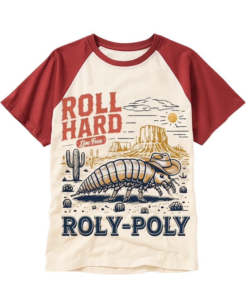 Roly Poly 1980s Raglan Baseball T-Shirt image 4