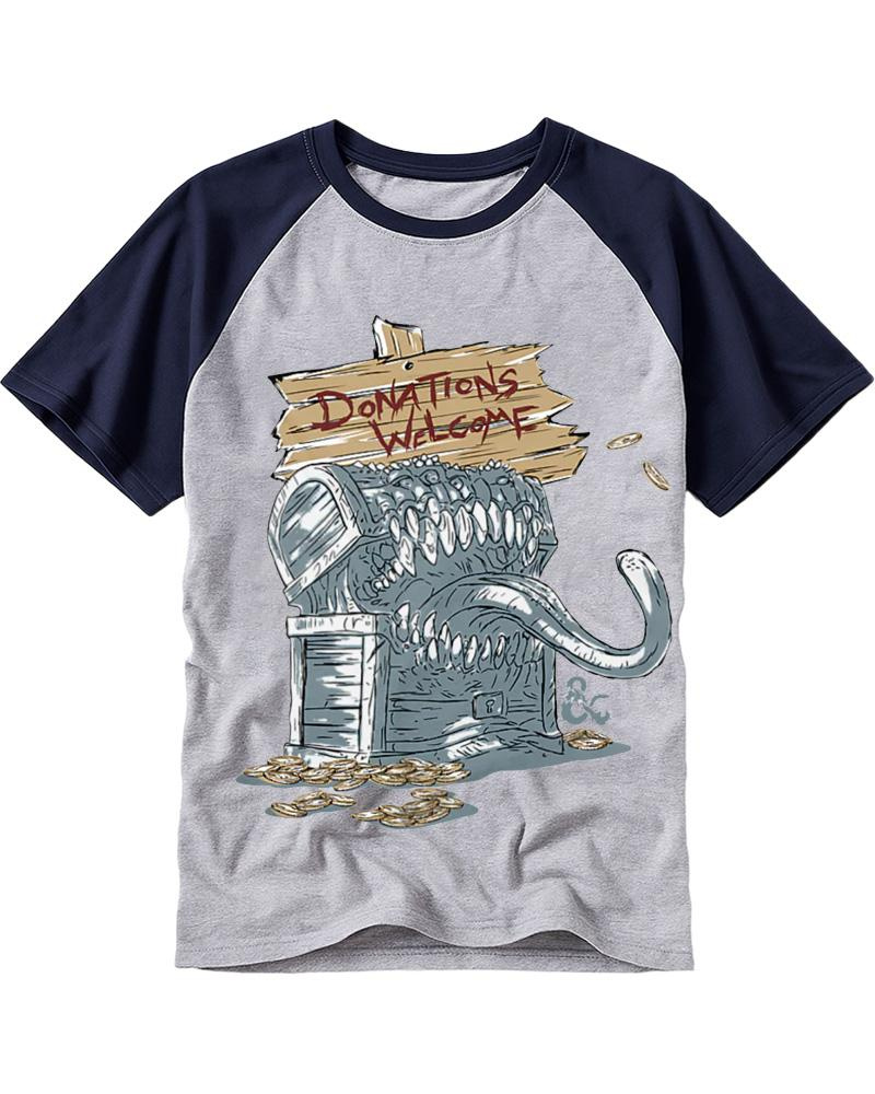 Mimic Treasure Chest 1970s Raglan Baseball T-Shirt image 4