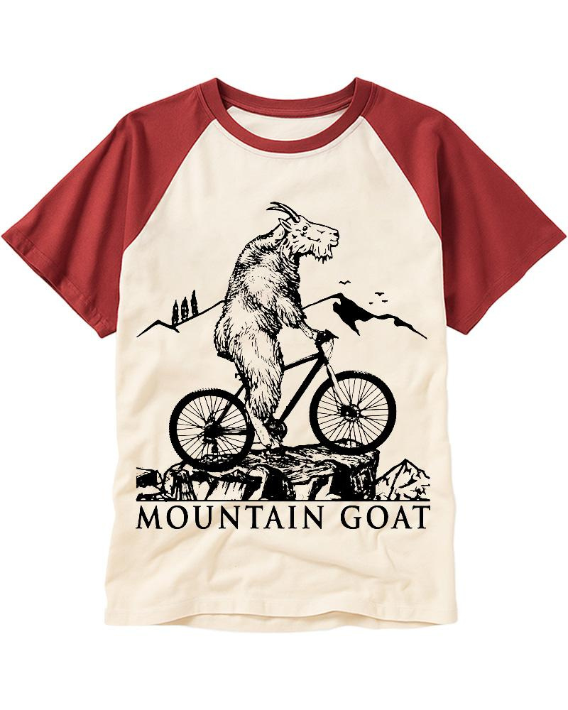 Mountain Goat Bike 1990s Raglan Baseball T-Shirt image 4