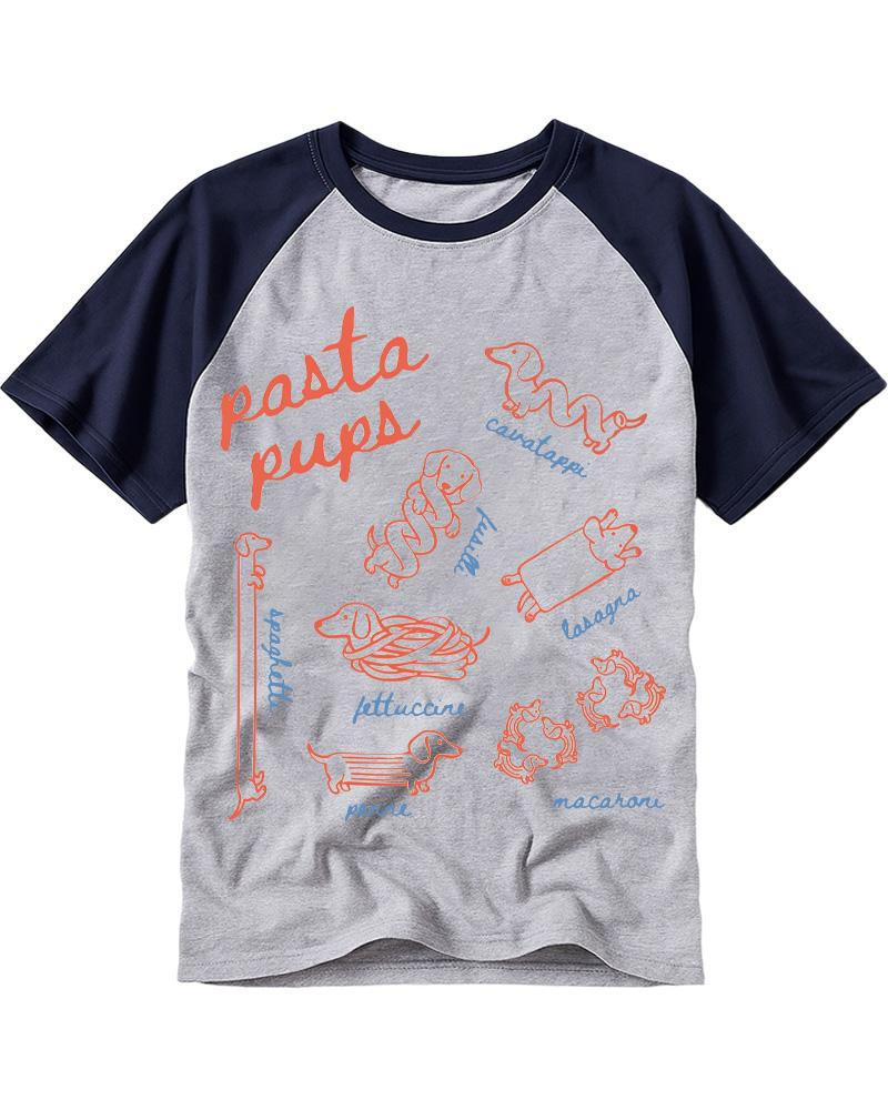 Pasta Pups 1990s Raglan Baseball T-Shirt image 4