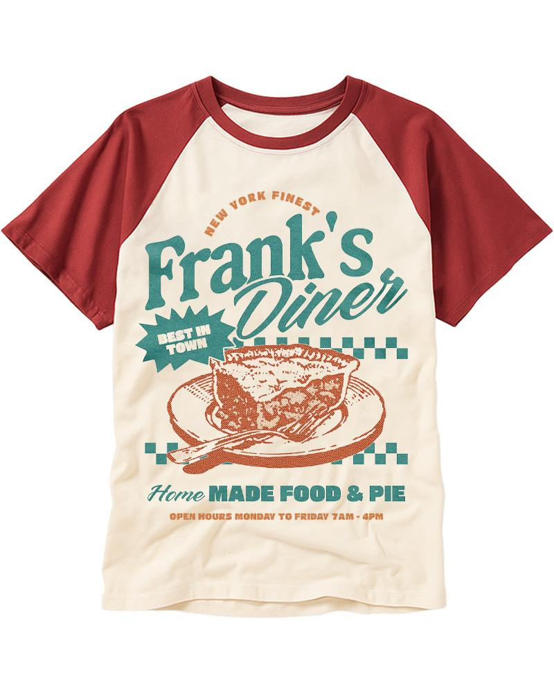 Frank’s Diner 1960s Raglan Baseball T-Shirt image 4
