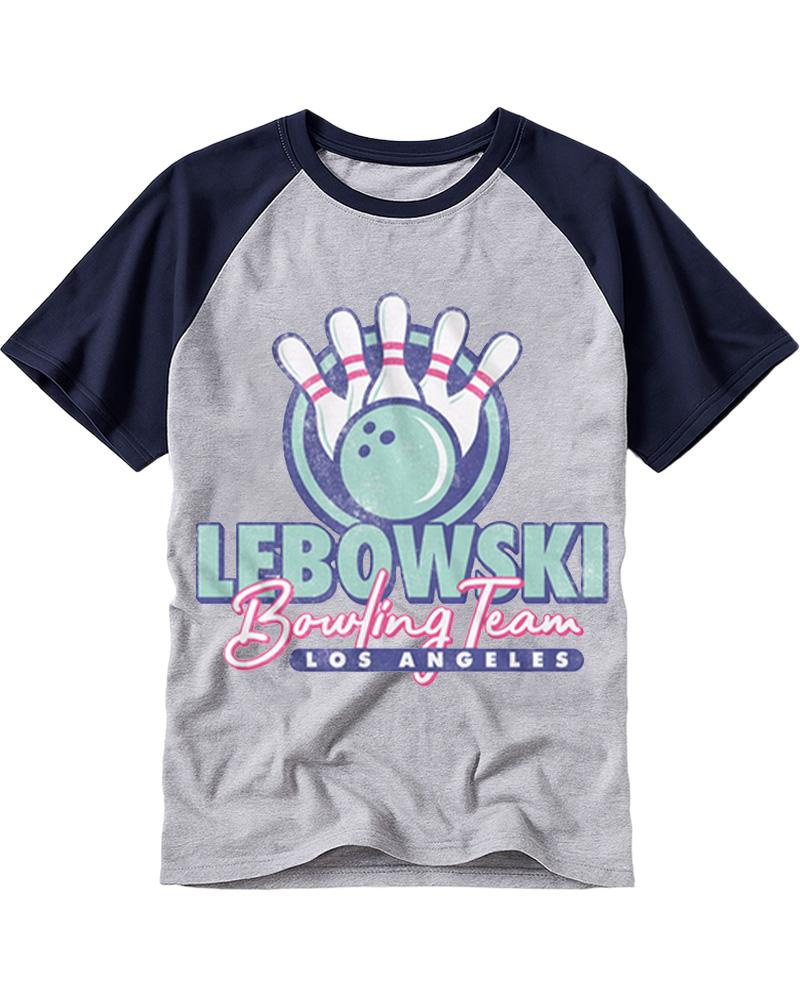 Los Angeles Bowling Team 1990s Raglan Baseball T-Shirt image 4