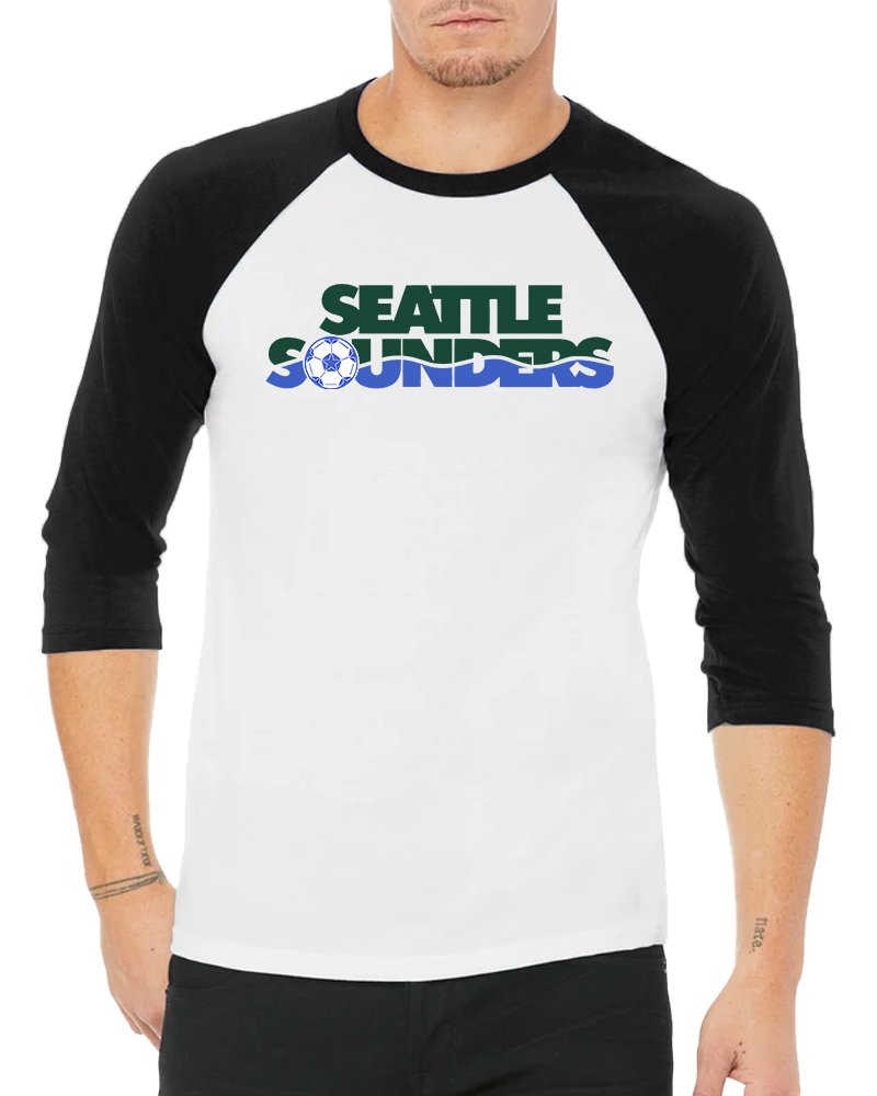 1974 Seattle Sounders Long Sleeve Raglan T-Shirt image 4