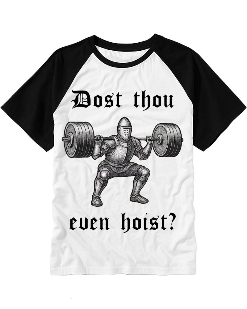 Dost Thou Even Hoist 1970s Raglan Baseball T-Shirt image 4