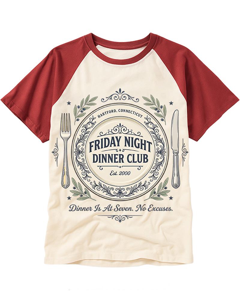 Friday Night Dinner 2000s Raglan Baseball T-Shirt image 4