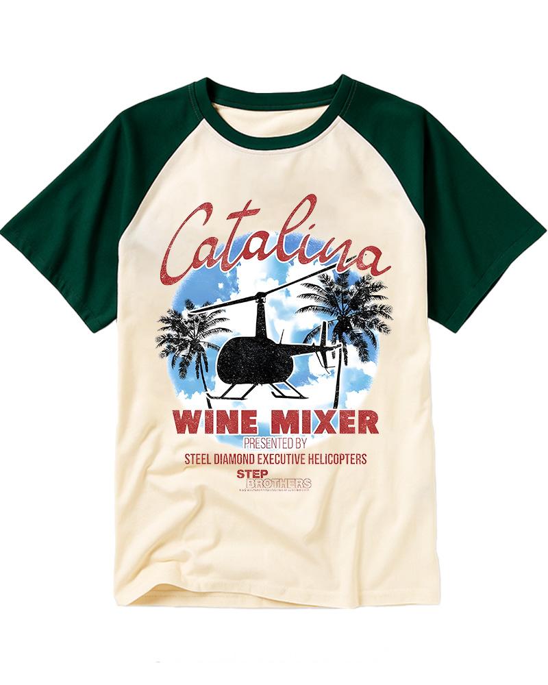 Catalina Wine Mixer 2000s Vintage Graphic Raglan Baseball T-Shirt image 4