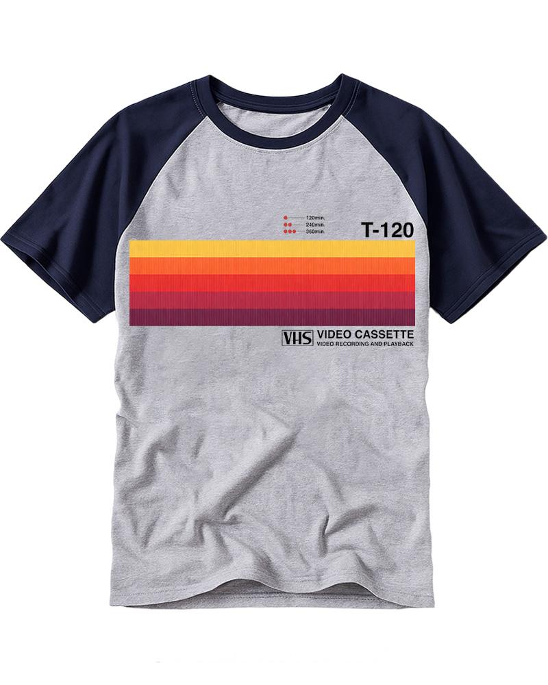 Sunset Video Cassette VHS 1980s Raglan Baseball T-Shirt image 4