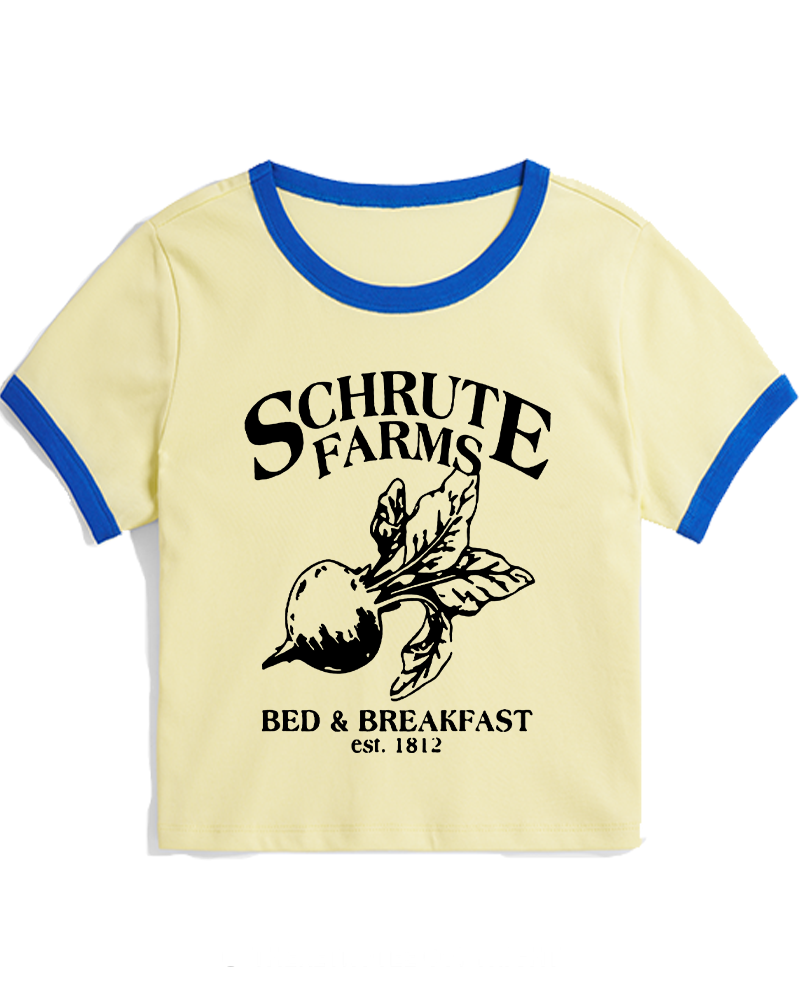 Beetwood Acres Family Farm 2000s Women's Ringer T-shirt image 4