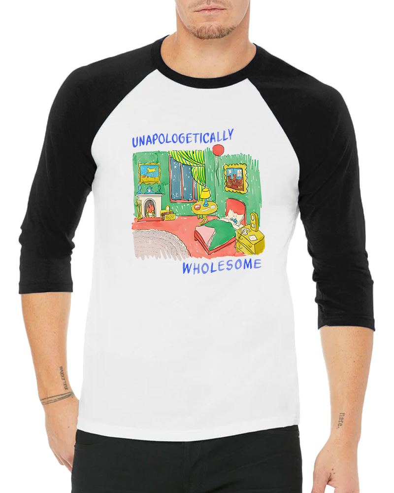 Wholesome Meme Long Sleeve Raglan T-Shirt image 5