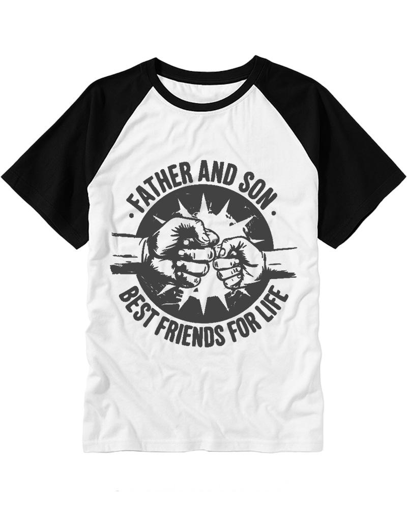 Best Friends For Life 1990s Raglan Baseball T-Shirt image 5