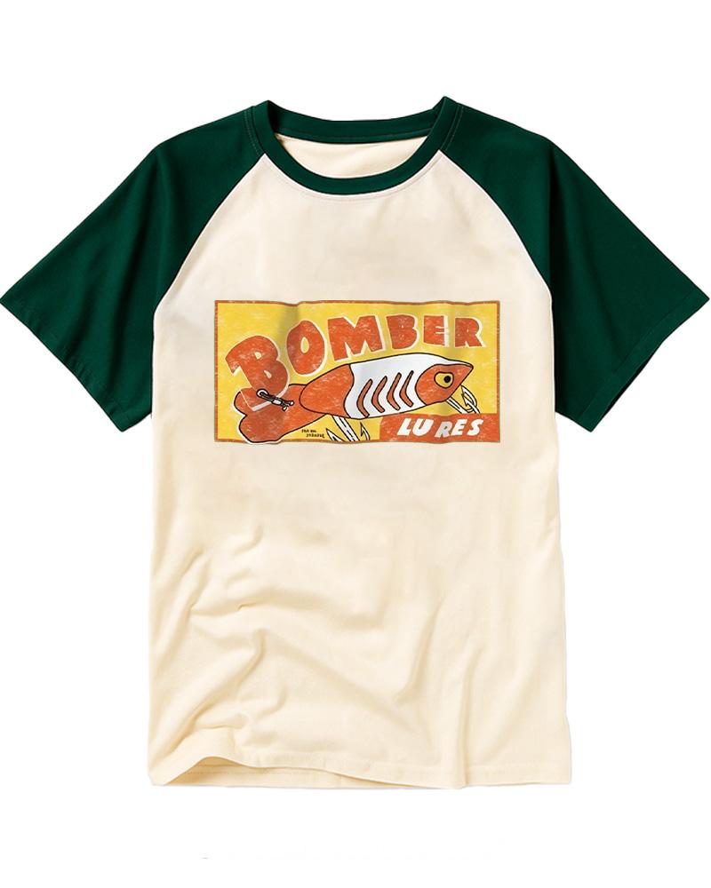 Fishing Lure 1970s Raglan Baseball T-Shirt image 5