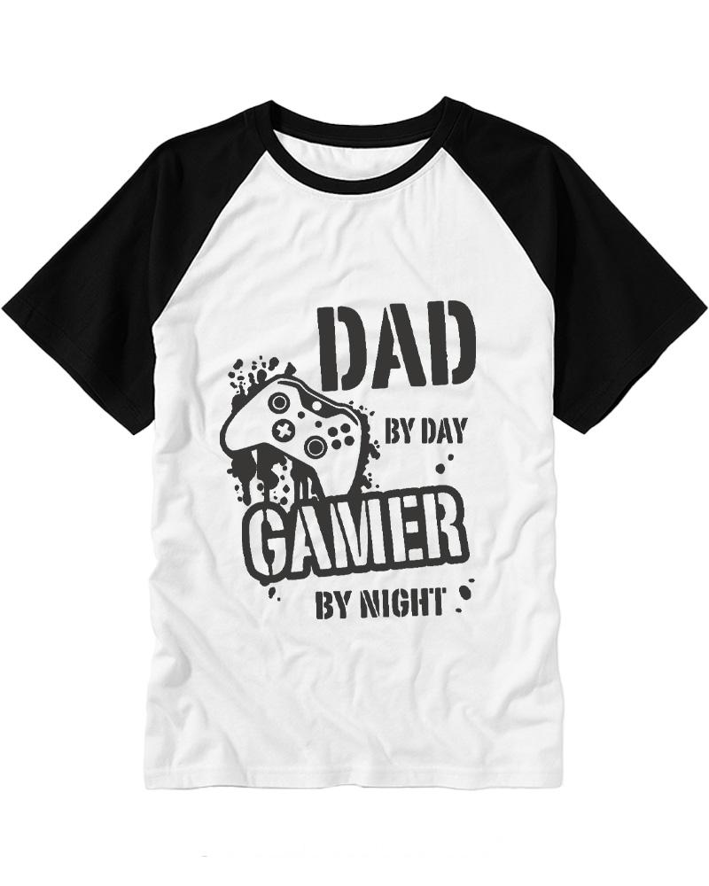 Gamer by Night 2000s Raglan Baseball T-Shirt image 5