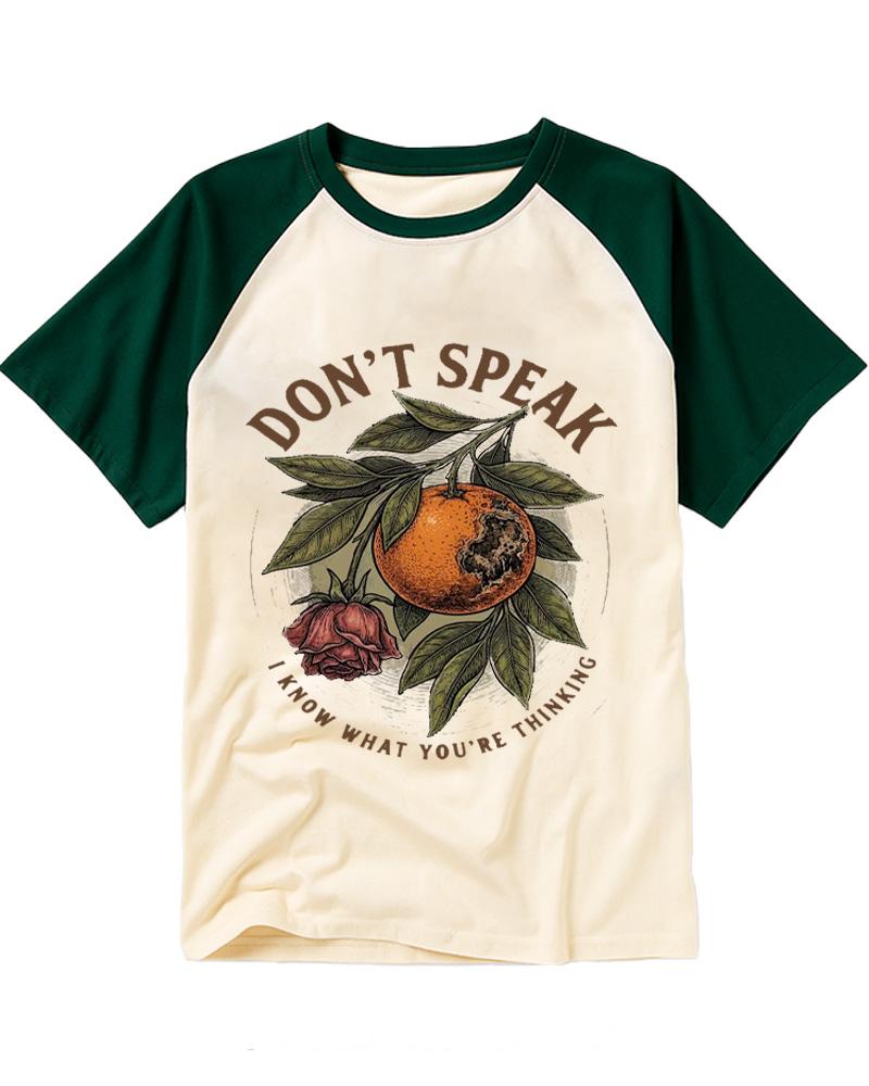 Don't Speak 1990s Raglan Baseball T-Shirt image 5