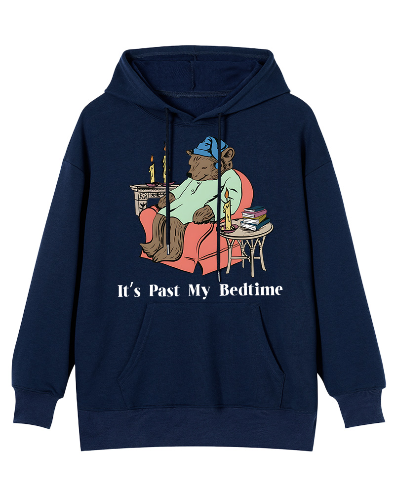 It's Past My Bedtime Cotton Hoodie image 5