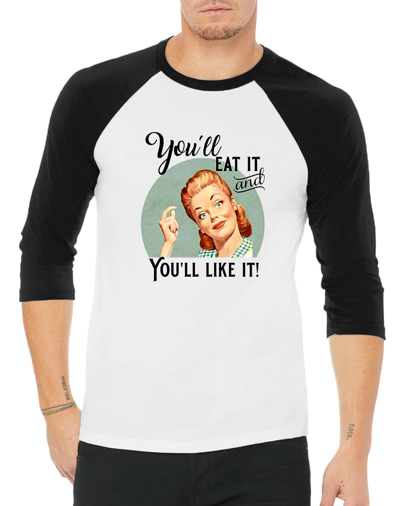 You'll Like It 1950s Long Sleeve Raglan T-Shirt image 5