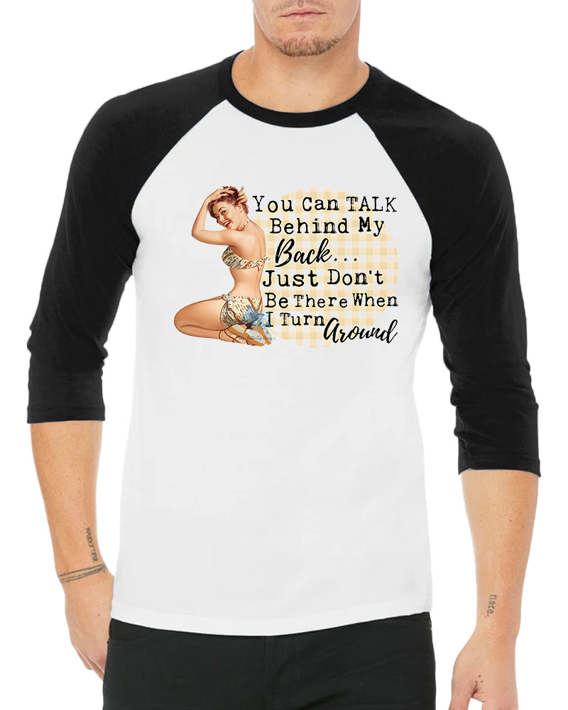 Housewife Sublimation Transfer Long Sleeve Raglan T-Shirt image 5