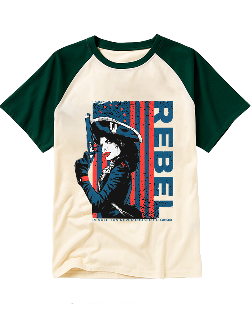 Rebel 1950s Raglan Baseball T-Shirt image 5