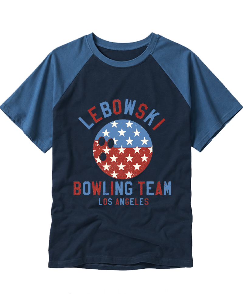 Lebowski 1990s Raglan Baseball T-Shirt image 5