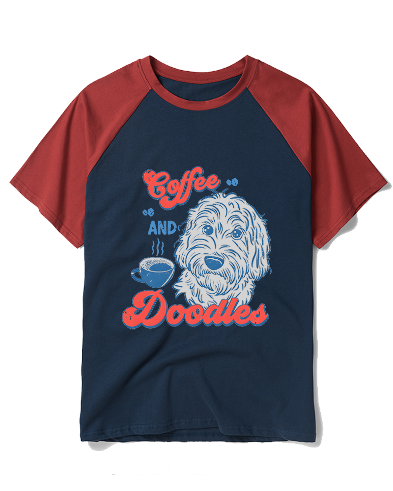Coffee and Doodles 1970s Raglan Baseball T-Shirt image 5