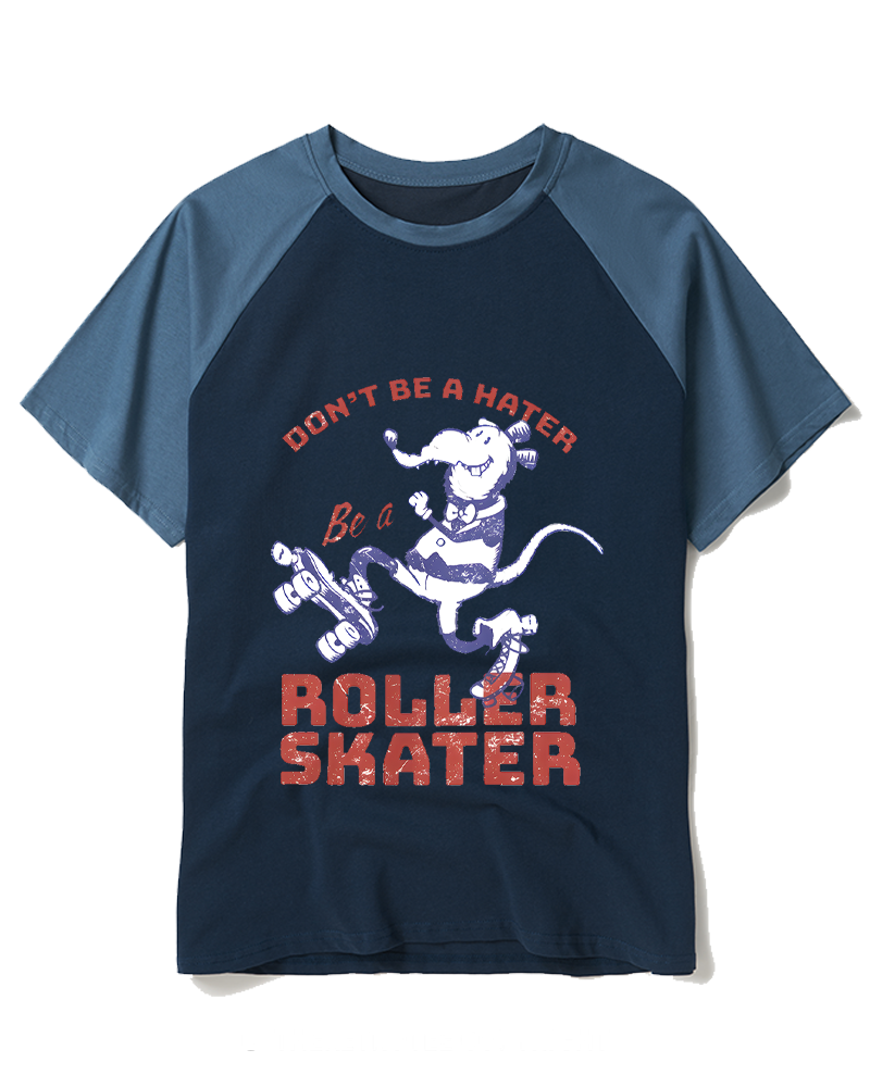 Don't Be A Hater 1980s Raglan Baseball T-Shirt image 5