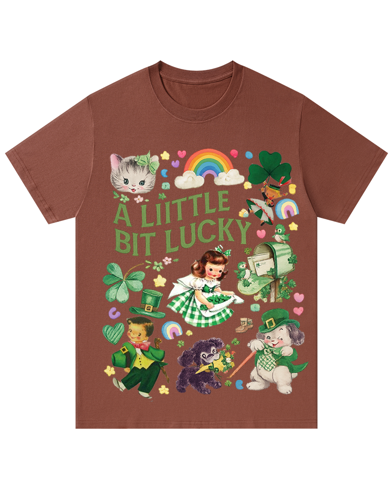 A Little Bit Lucky St. Patrick's Day T-Shirt image 5