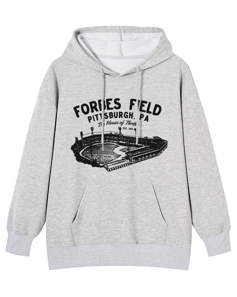 Forbes Field was the home of the Pittsburgh Pirates Cotton Hoodie image 5
