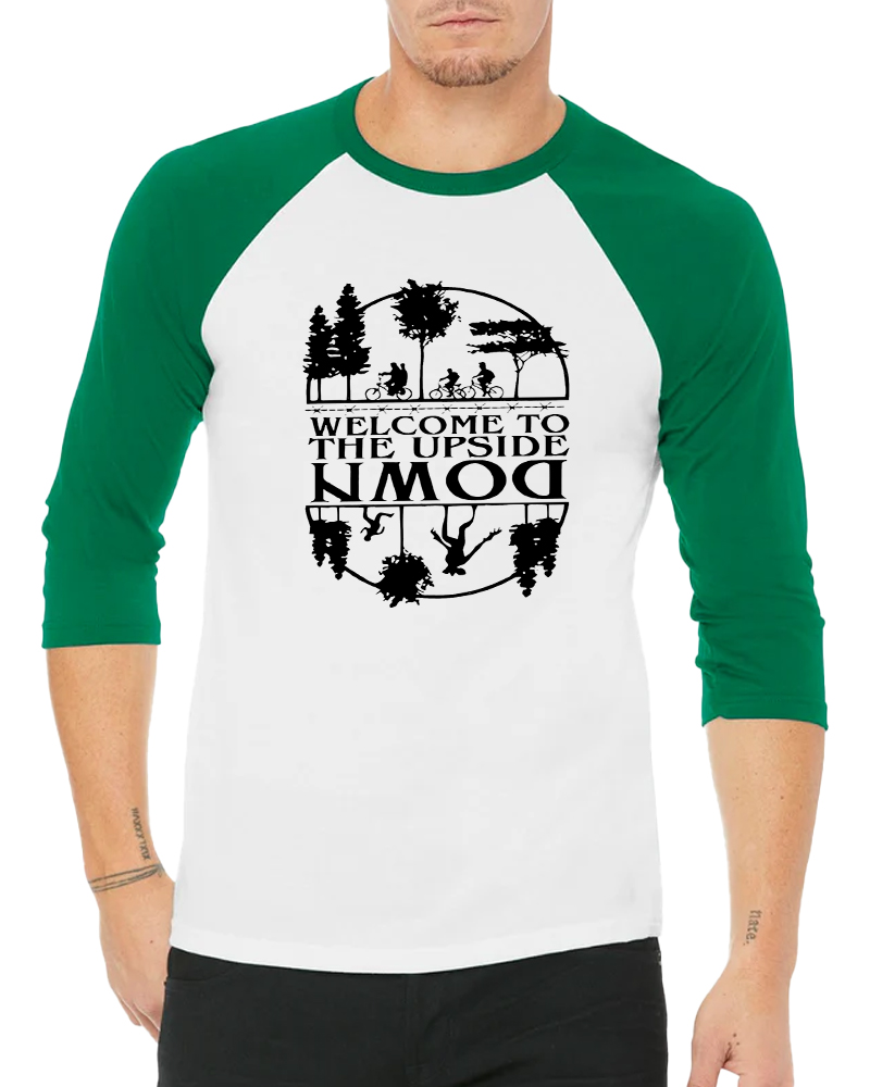 Welcome To The Upside Down Shirt Long Sleeve Raglan T-Shirt image 5