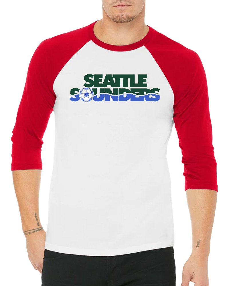 1974 Seattle Sounders Long Sleeve Raglan T-Shirt image 5