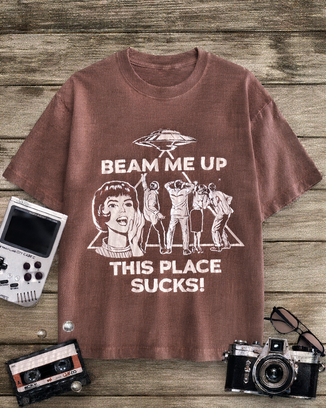 Beam Me Up 1960s Cotton T-Shirt image 4