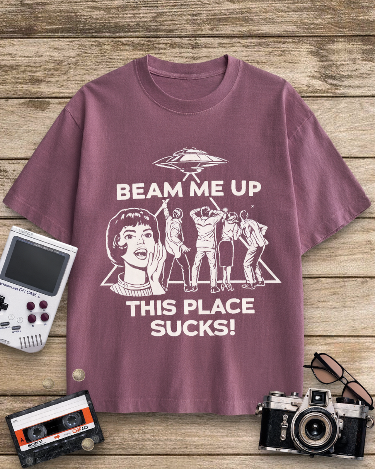 Beam Me Up 1960s Cotton T-Shirt image 5