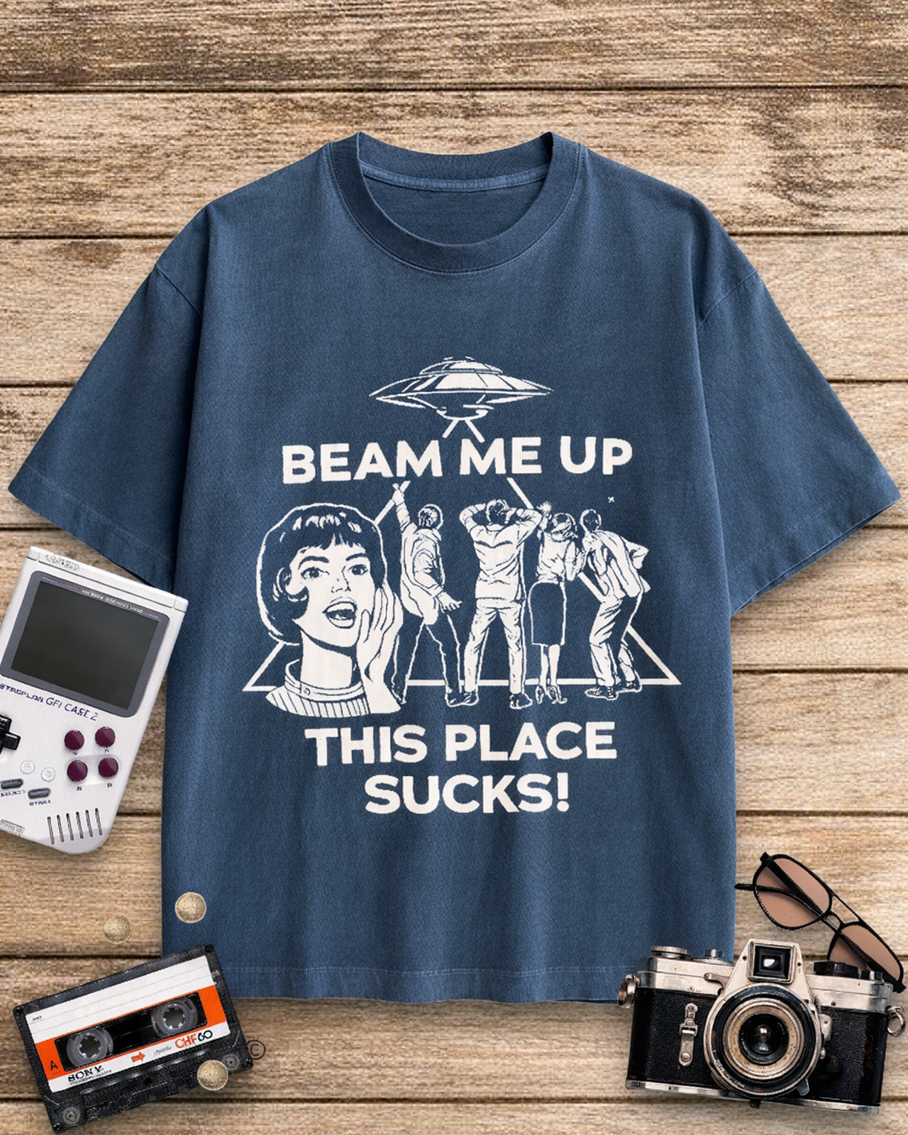 Beam Me Up 1960s Cotton T-Shirt image 6