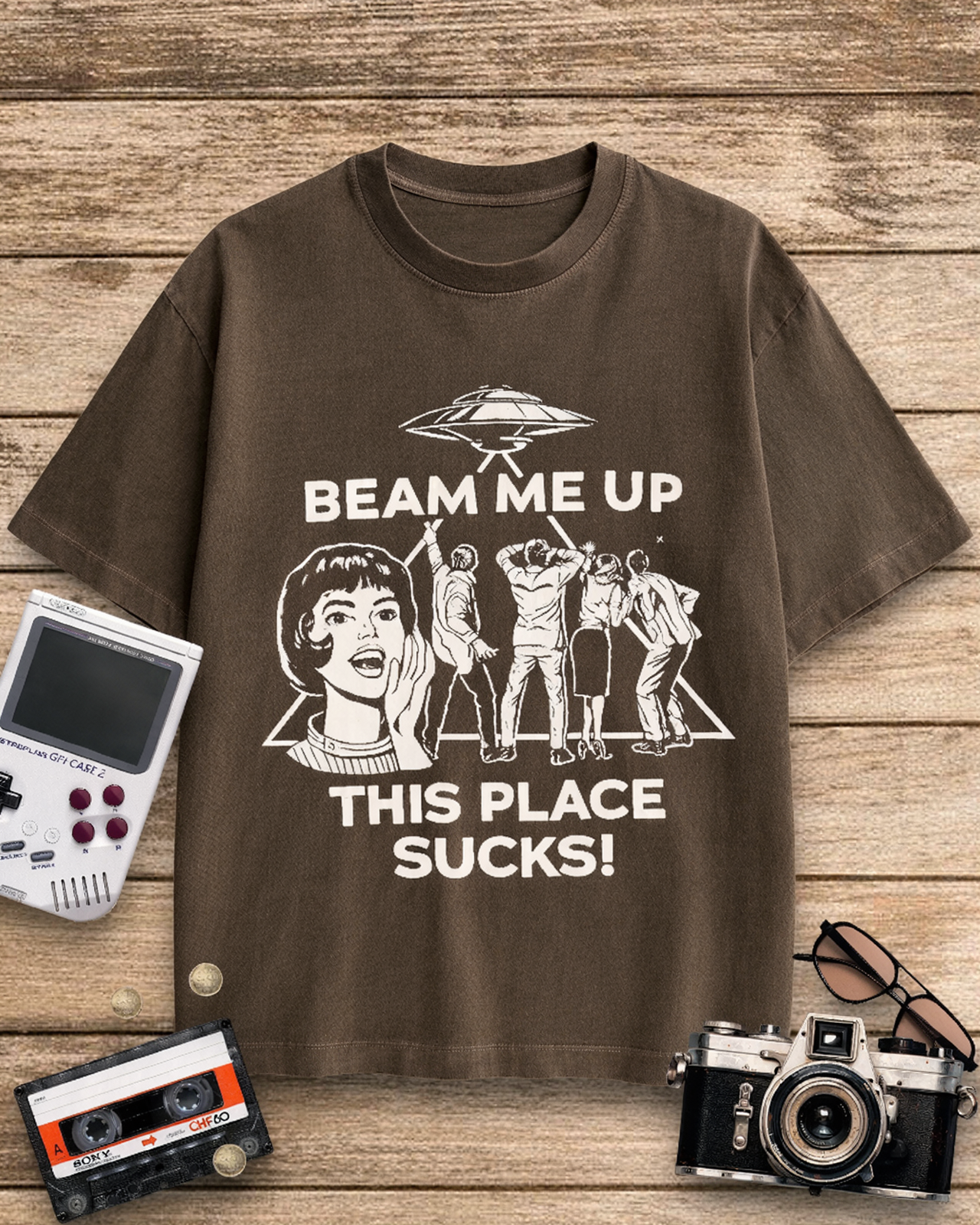 Beam Me Up 1960s Cotton T-Shirt image 7