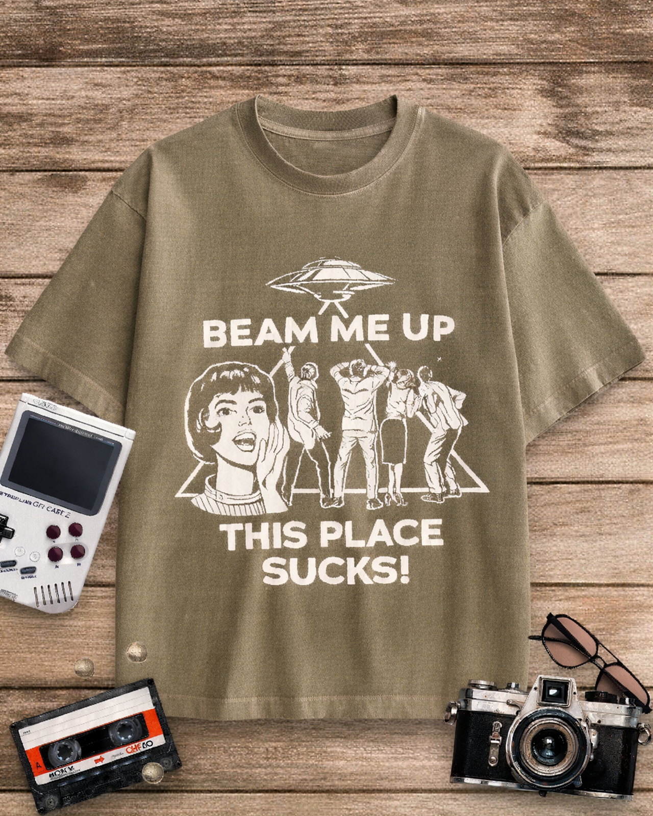 Beam Me Up 1960s Cotton T-Shirt image 8