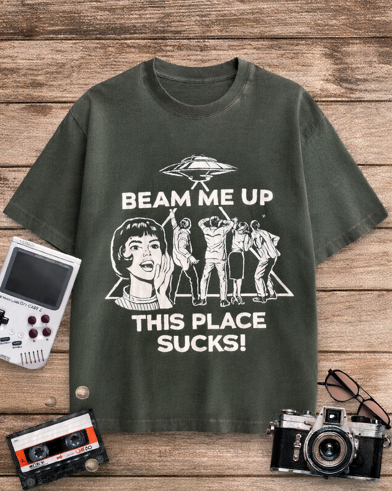 Beam Me Up 1960s Cotton T-Shirt image 9