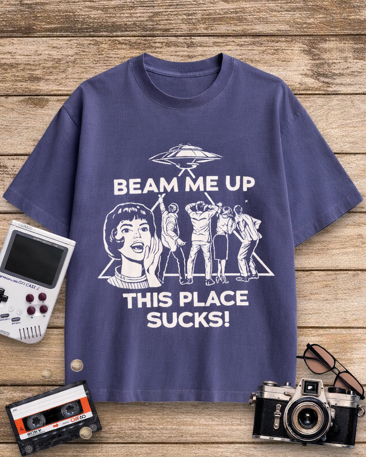 Beam Me Up 1960s Cotton T-Shirt image 10