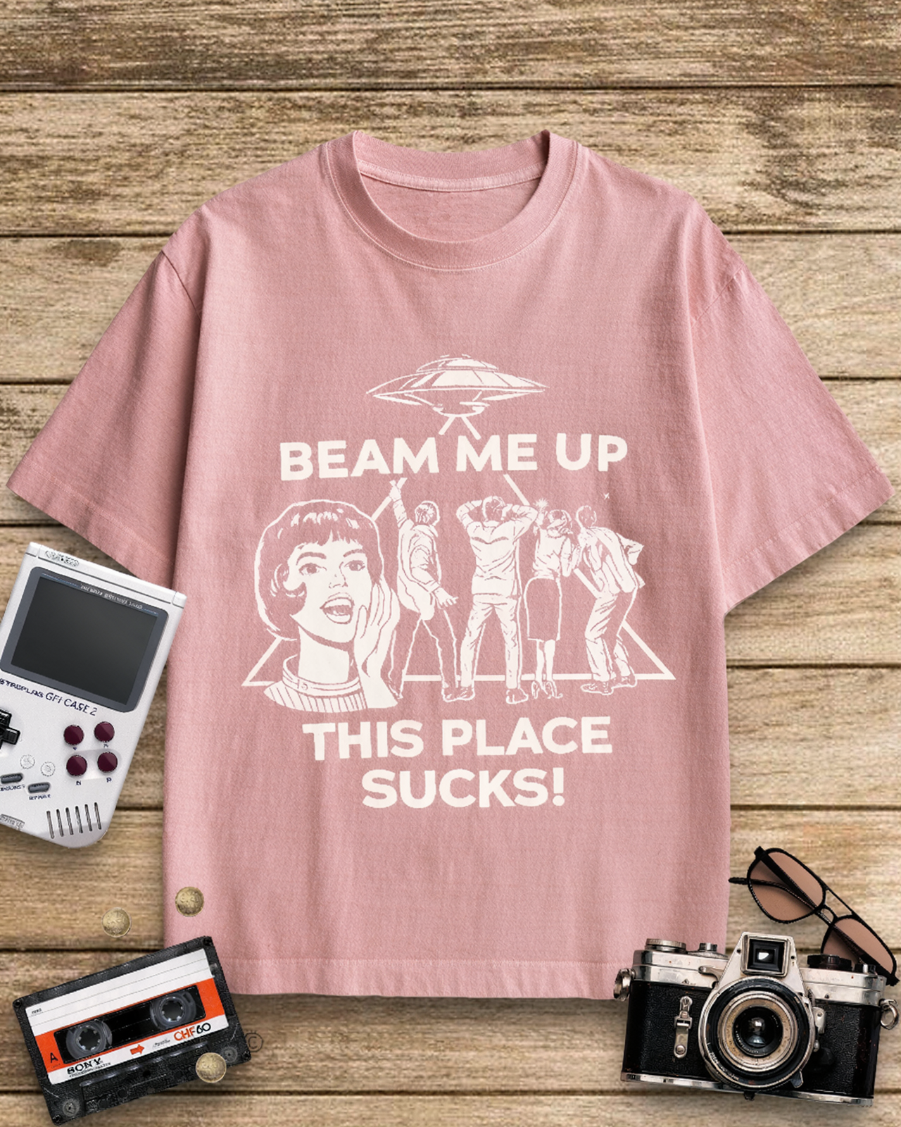 Beam Me Up 1960s Cotton T-Shirt image 11