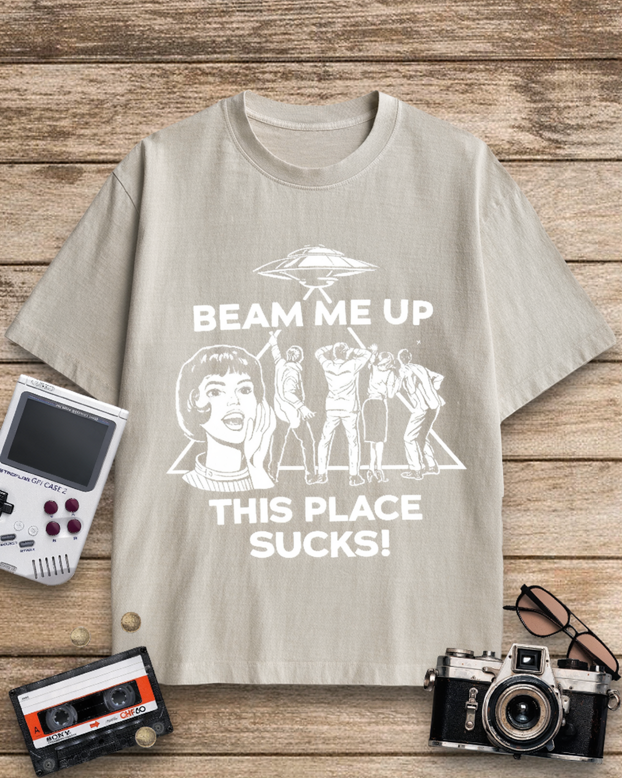 Beam Me Up 1960s Cotton T-Shirt image 12