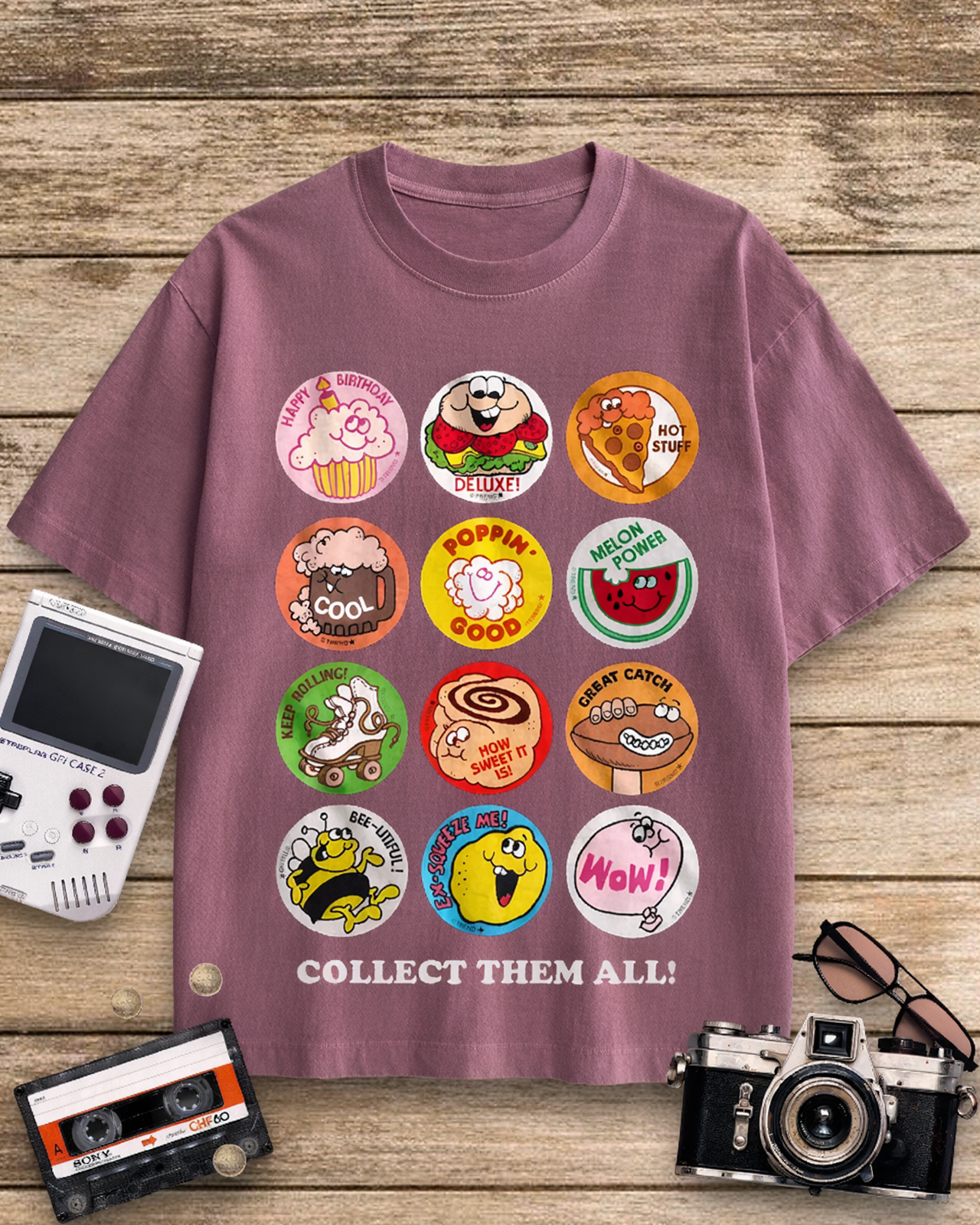Collect Them All 1980s Cotton T-Shirt image 1