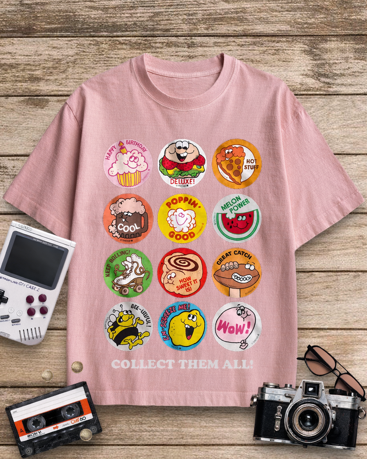 Collect Them All 1980s Cotton T-Shirt image 2