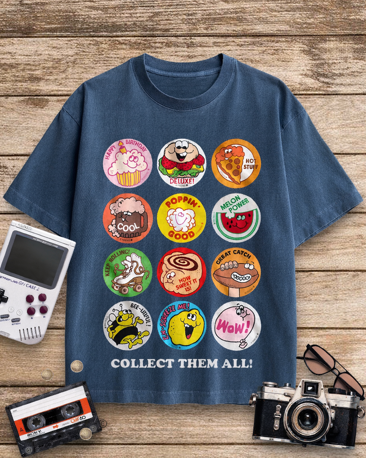 Collect Them All 1980s Cotton T-Shirt image 4