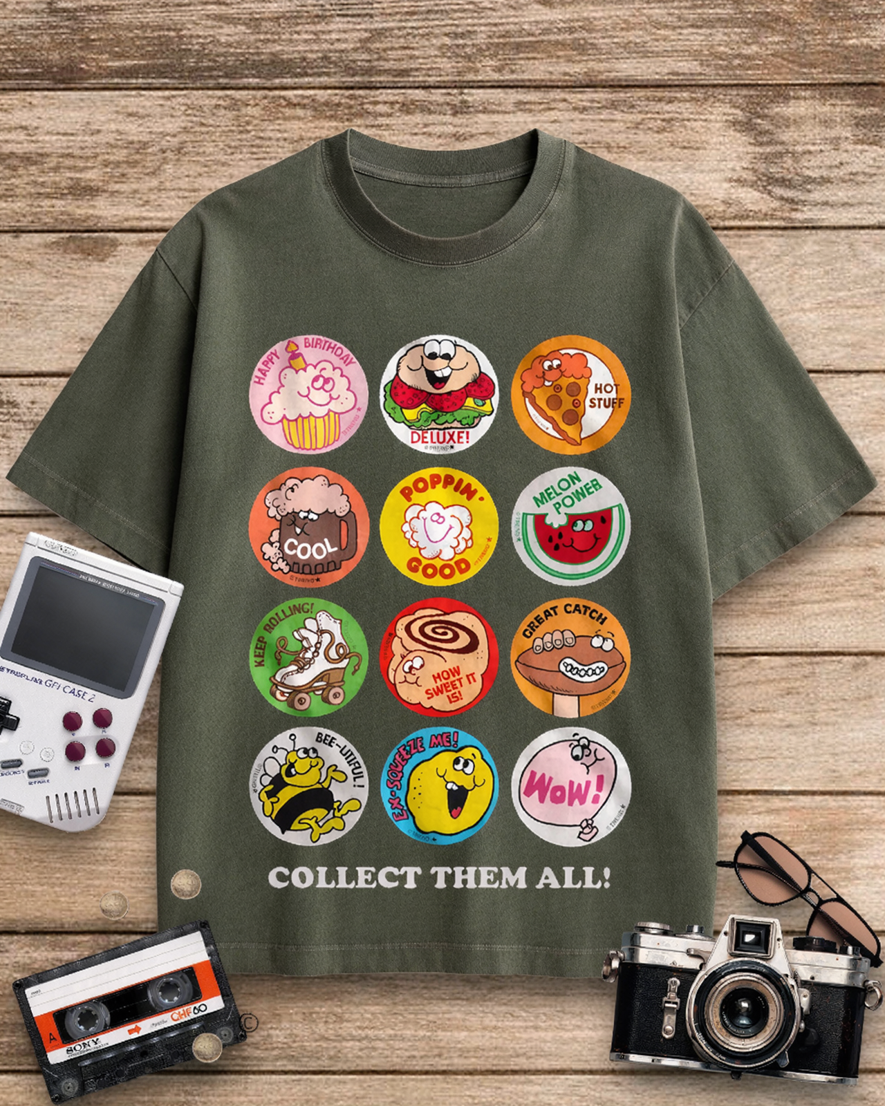 Collect Them All 1980s Cotton T-Shirt image 7