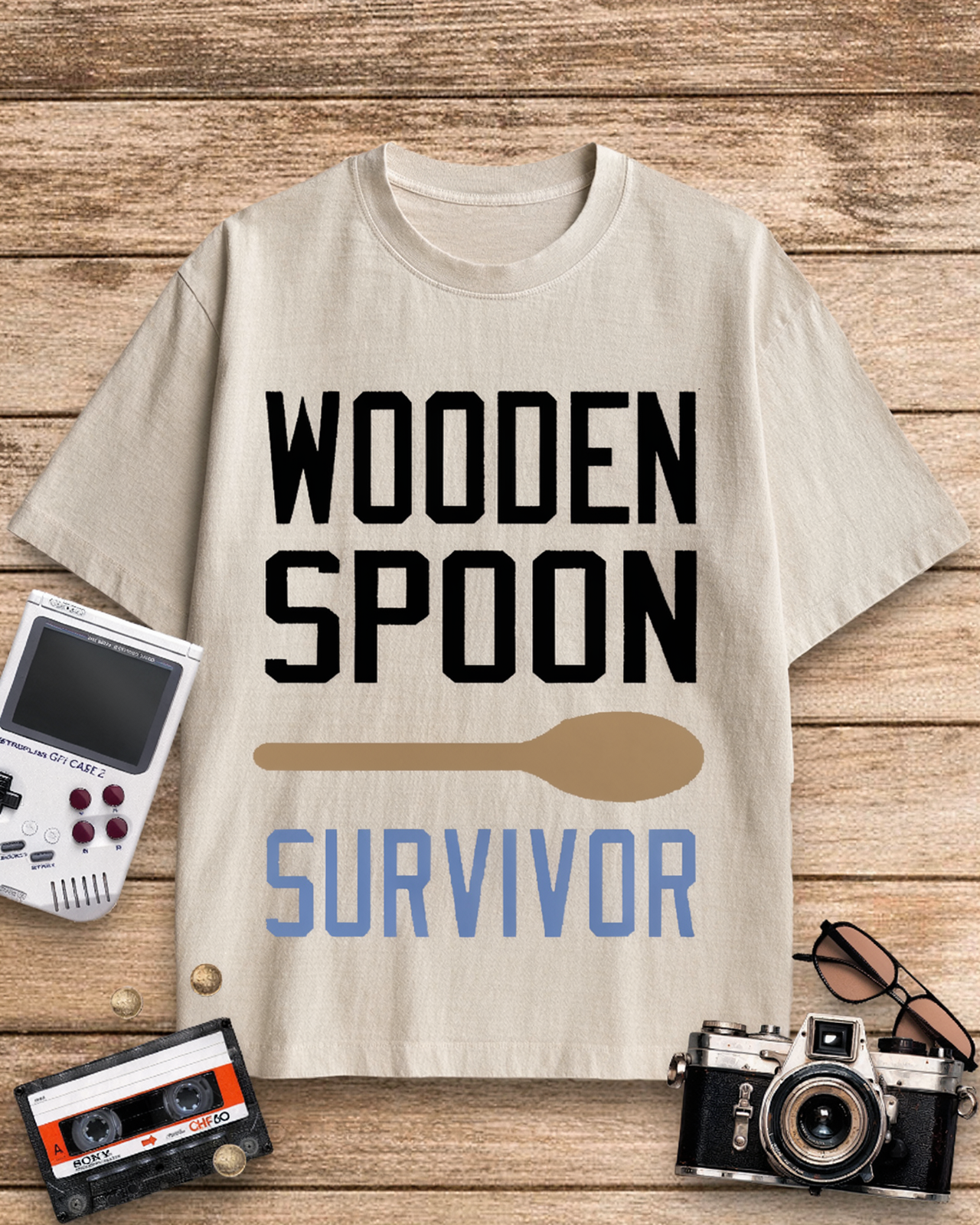 Wooden Spoon Survivor 2000s Cotton T-Shirt image 2