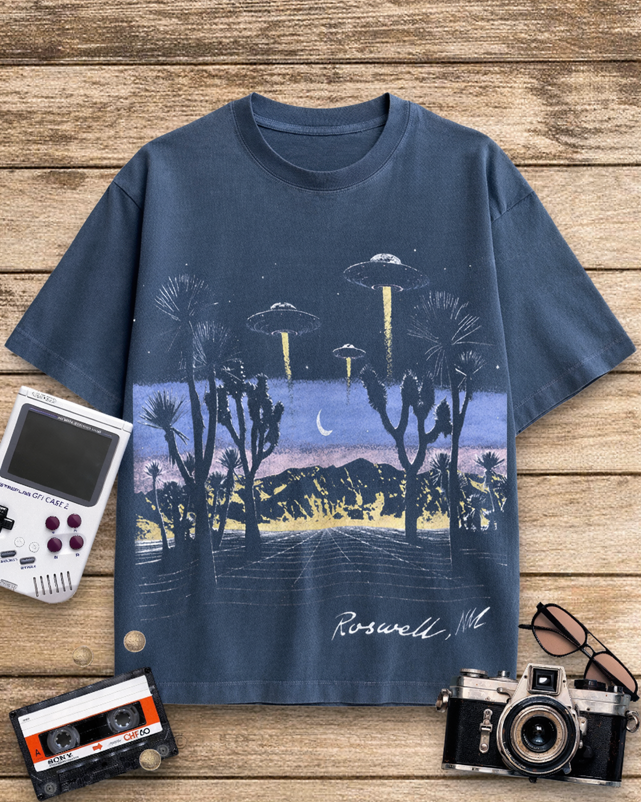 Roswell Vintage 1950s Cotton T-Shirt image 5