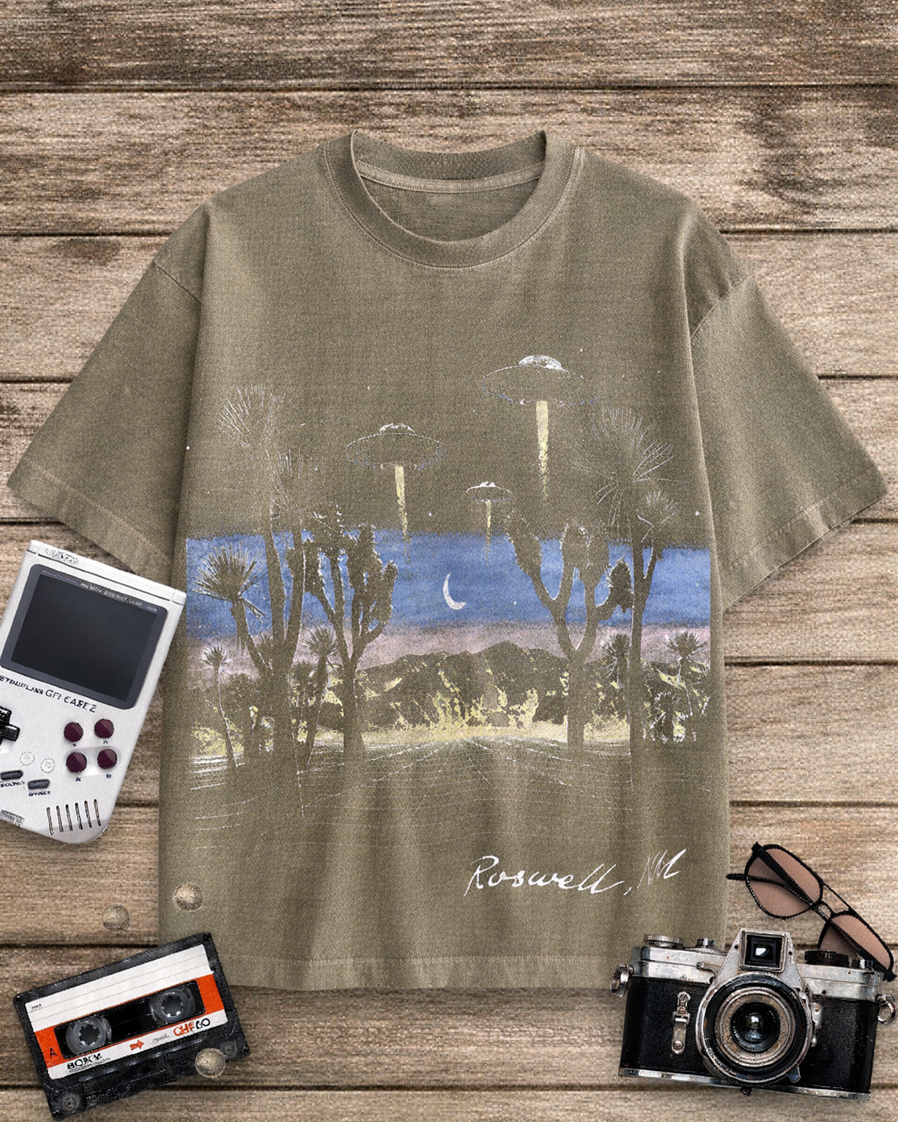 Roswell Vintage 1950s Cotton T-Shirt image 7