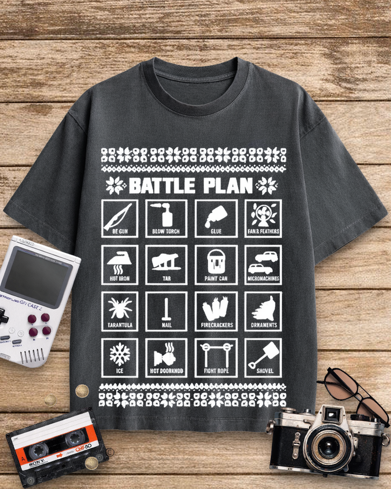 Battle Plan 1990s Cotton T-Shirt image 5
