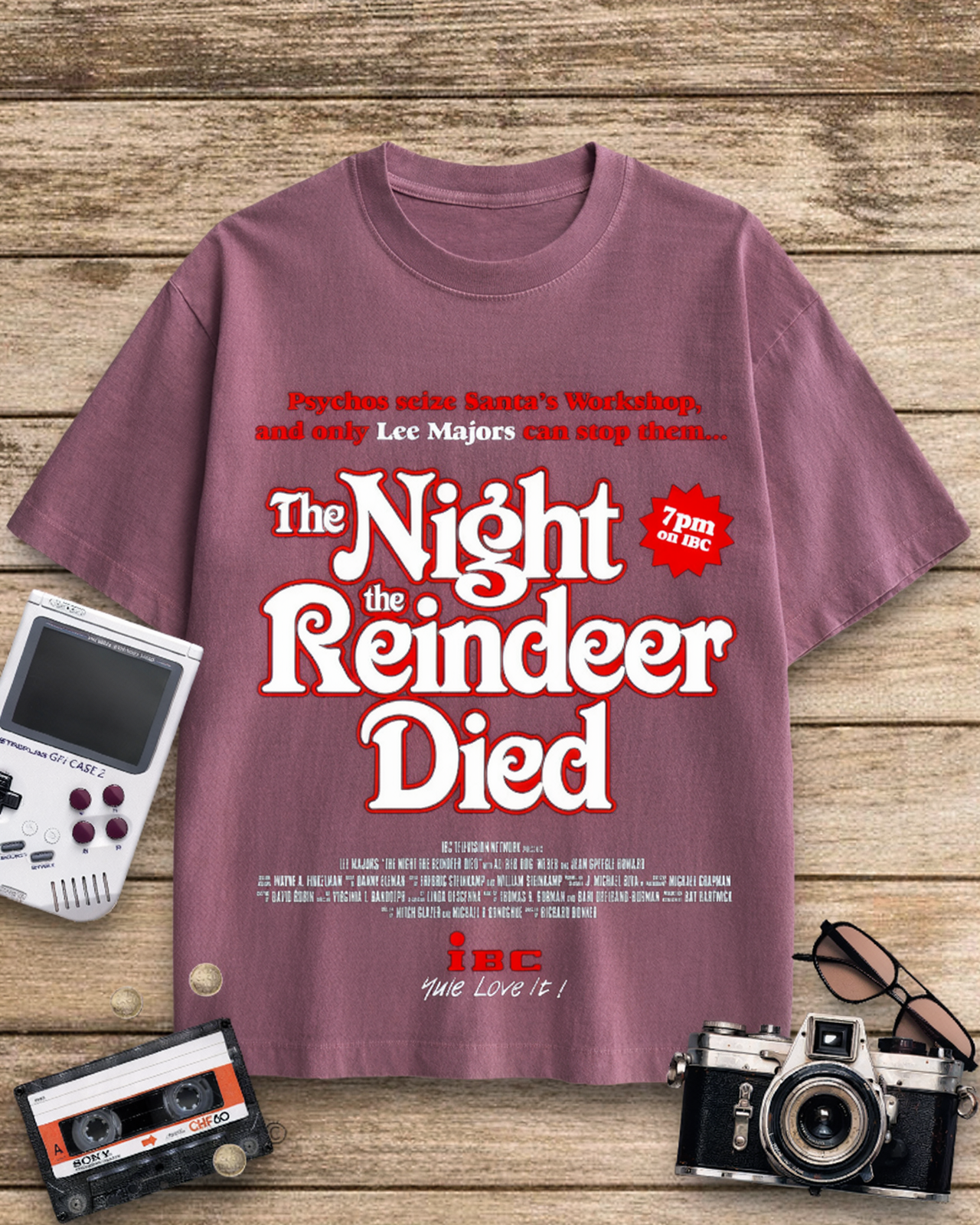 The Night The Reindeer Died 1970s Cotton T-Shirt image 1