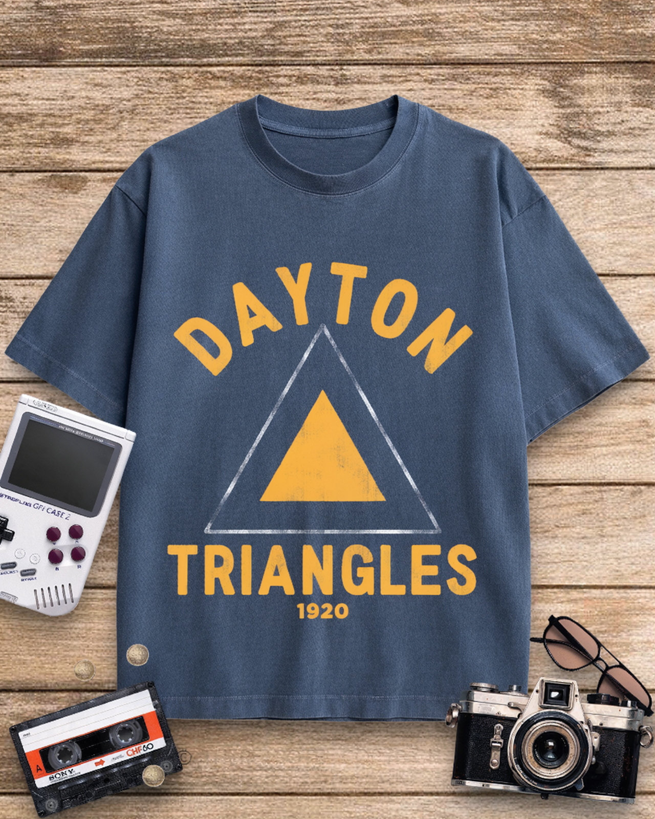Dayton Triangles 1920s Cotton T-Shirt image 3