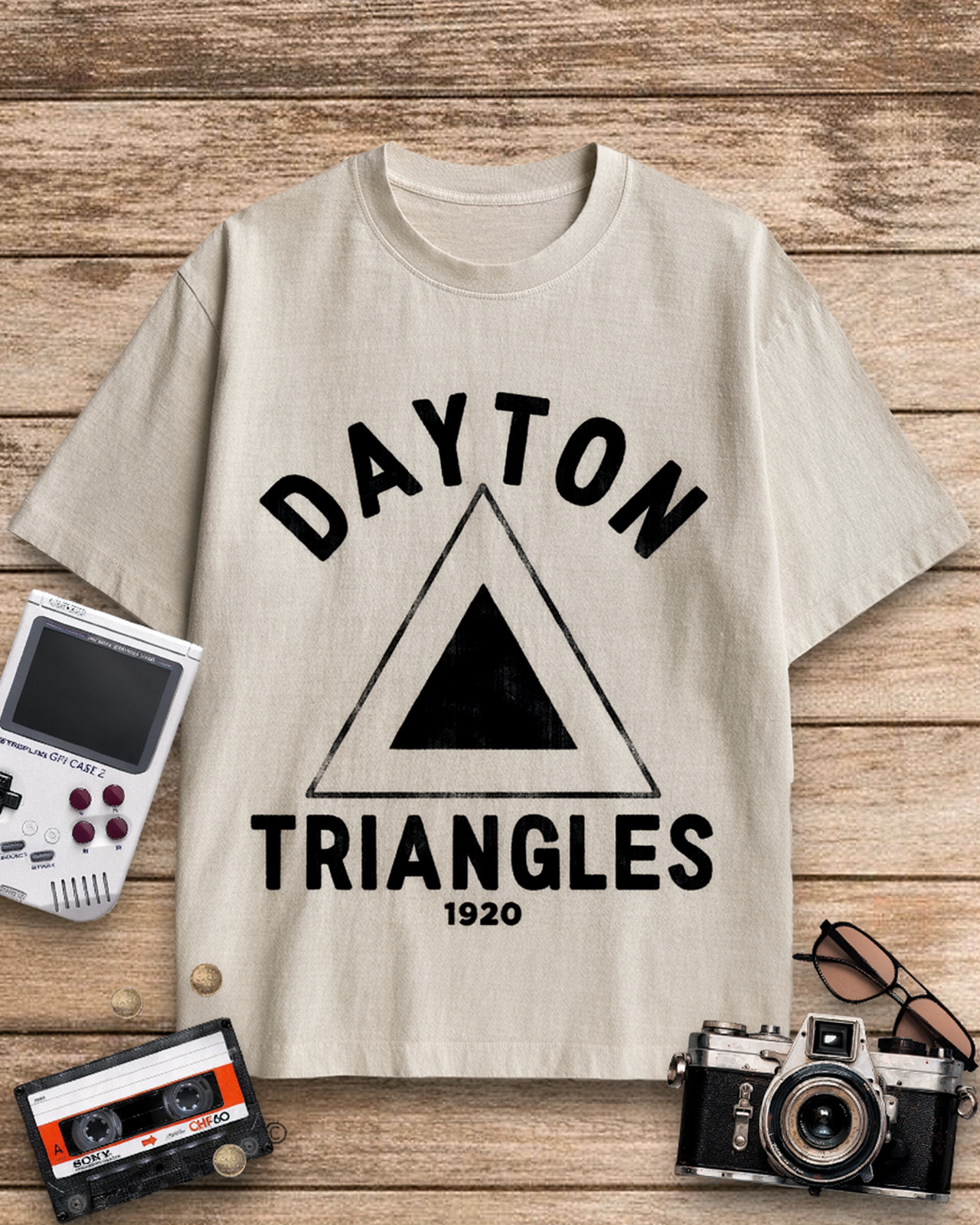 Dayton Triangles 1920s Cotton T-Shirt image 5