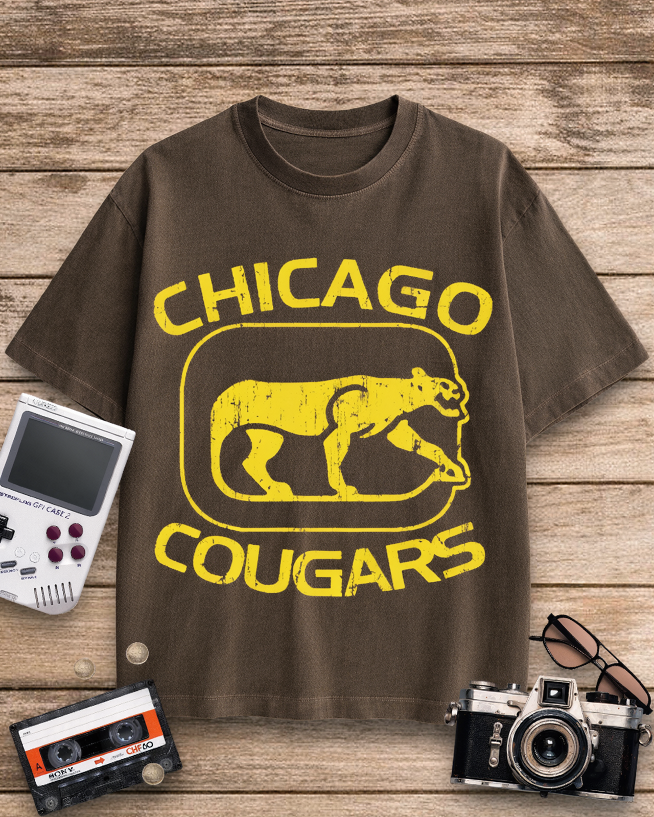 Chicago Cougars 1970s Cotton T-Shirt image 9